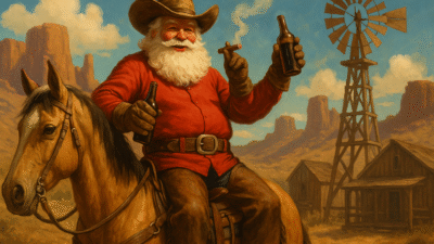 Santa’s Rowdy Yee-Haw Wild Western Day Off